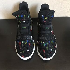 Black Paint Splatter High Tops